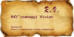 Rózsahegyi Vivien névjegykártya